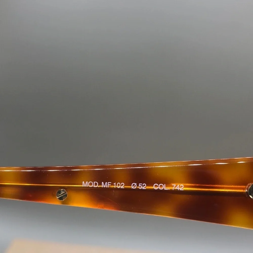 New old stock Egon Von Furstenberg sunglasses italy vintage MOD amber tortoise
